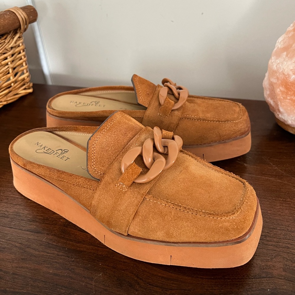 Naked Feet Women's Elect Platform Mule - size 9